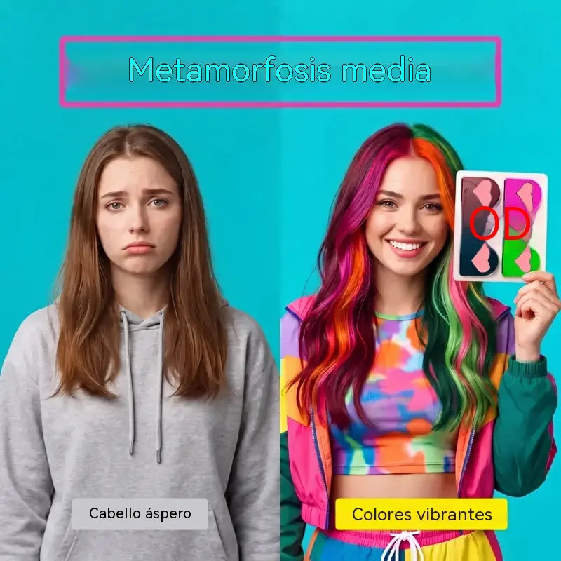 🎁 50 % POPUST! 🎨 Časovno omejen komplet krede za lase za deklice: pisani lasje brez permanentnega barvanja, popolni za zabave! ✨