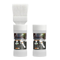 【Compra 1 y llévate 1 gratis】Pintura metálica a base de agua, pintura antioxidante, pintura para renovación de puertas y barandillas de hierro forjado con pincel incorporado.
