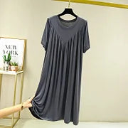 ⚡🔥ÚLTIMO DÍA 51% DE DESCUENTO 🔥Vestido de pijama de manga corta suave y cómodo