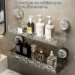 🍽️🧺🔥26 euros cada uno🔥 Estante de almacenamiento con ventosa sin perforaciones, elegante estante de drenaje ondulado, adecuado para cocina y baño