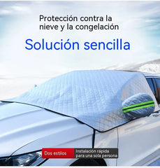 ❄️☀️ Protector universal para parabrisas de coche: protección eficaz contra el sol, la escarcha y la nieve.