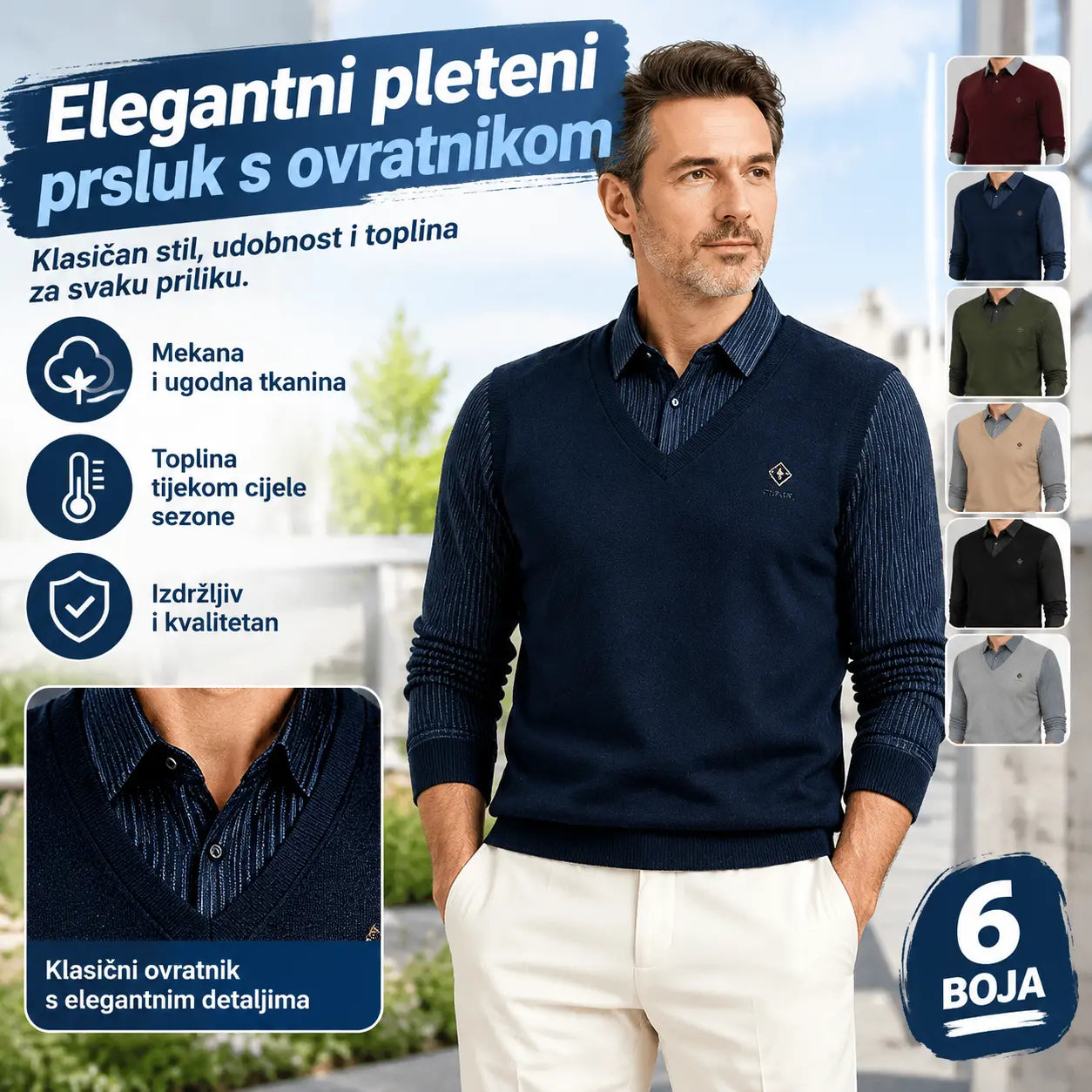 👔Krajeva godina rasprodaje🔥【M-4XL】Muški dvodijelni set od vrhunskog kašmira, topao i svestran.
