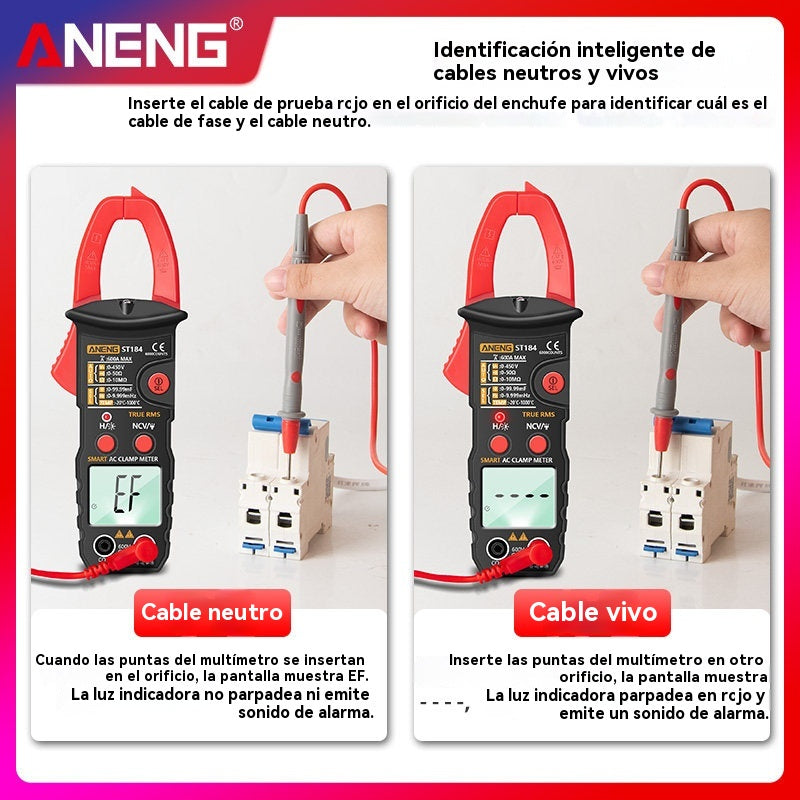 🔥【Oferta por tiempo limitado】🛠️Pinza digital inteligente, pinza de electricista multifuncional✅pinza amperimétrica de alta precisión✅ identificación completamente automática.