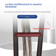 （🔥2 piezas：Llave multifuncional: Modelo A + Modelo B）Llave multifuncional para lavabo de baño, para prueba, reparación e instalación.