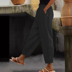 😍💕Último día de rebajas: 50% de descuento💕Pantalones casuales de algodón y lino para mujer