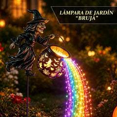 🧙‍♀️🎃LED vrtna svjetiljka u obliku vještičkog kotla – zadivljujući vanjski ukrasi 🔮✨
