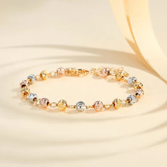 🎁🔥Pulsera ojo de gato de oro rosa de 18K