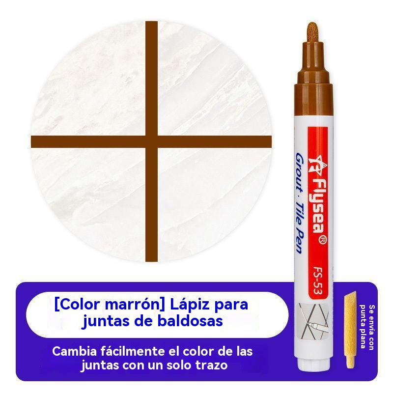 ✨【2 piezas】Bolígrafo reparador de lechada de azulejos: elimina el moho y cubre las grietas 🏠🎁
