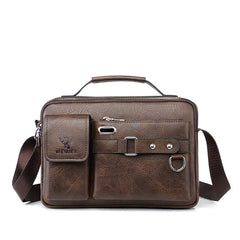 🔥🤵🤵 2025 Nuevo bolso de hombro de cuero genuino para hombre retro de moda