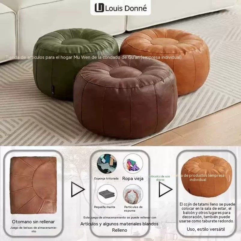 🛋️Taburete de almacenamiento de ropa usado – Material sintético impermeable, ahorra espacio y es fácil de transportar. ¡50% de descuento! ✨