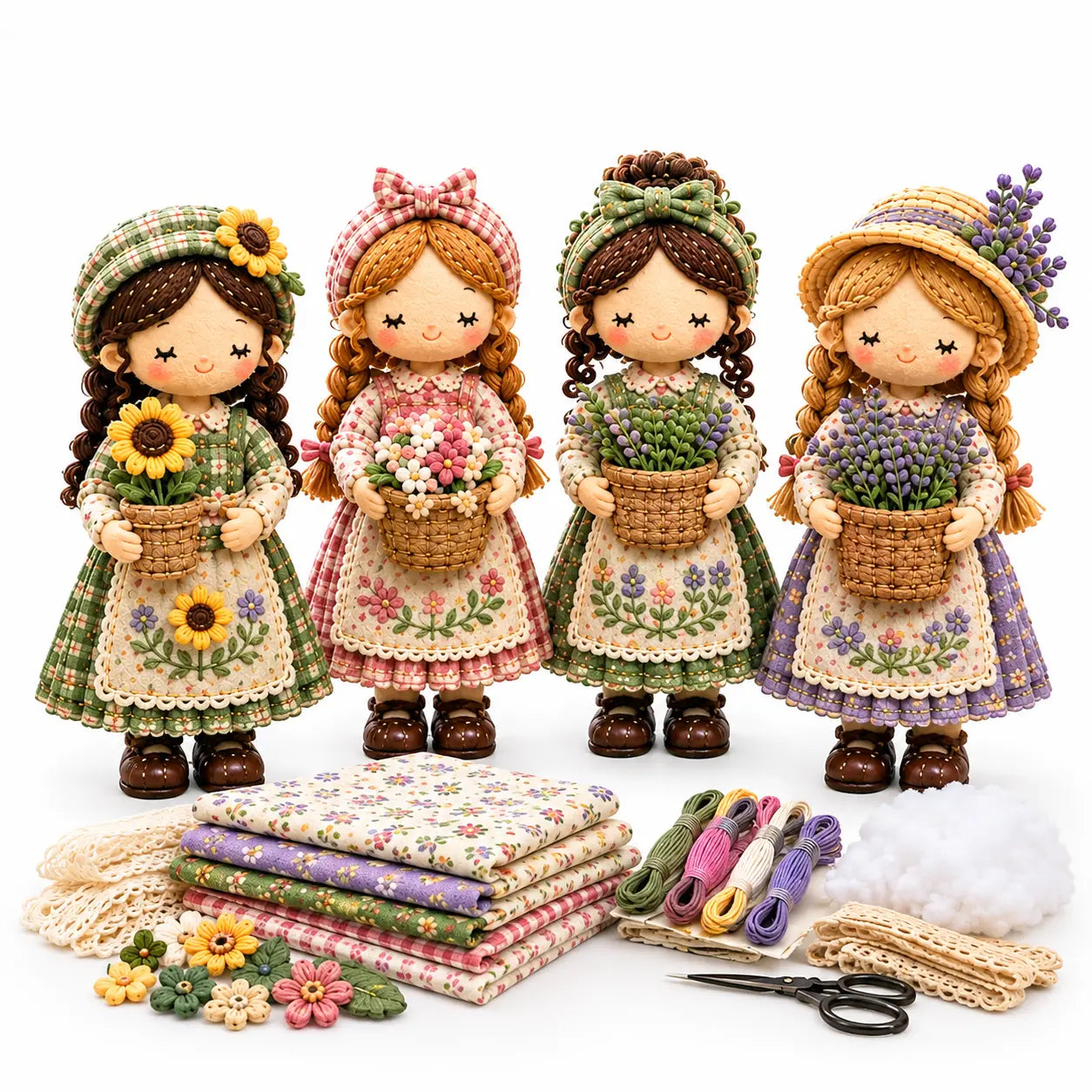 Último día: ¡Disfruta de un 49% de descuento!  Kit de patchwork para armar en miniatura de la serie Mundo en miniatura.