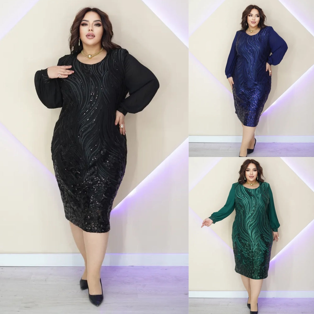 💖💖【S-5XL】Vestido de gasa nuevo y elegante de alta calidad