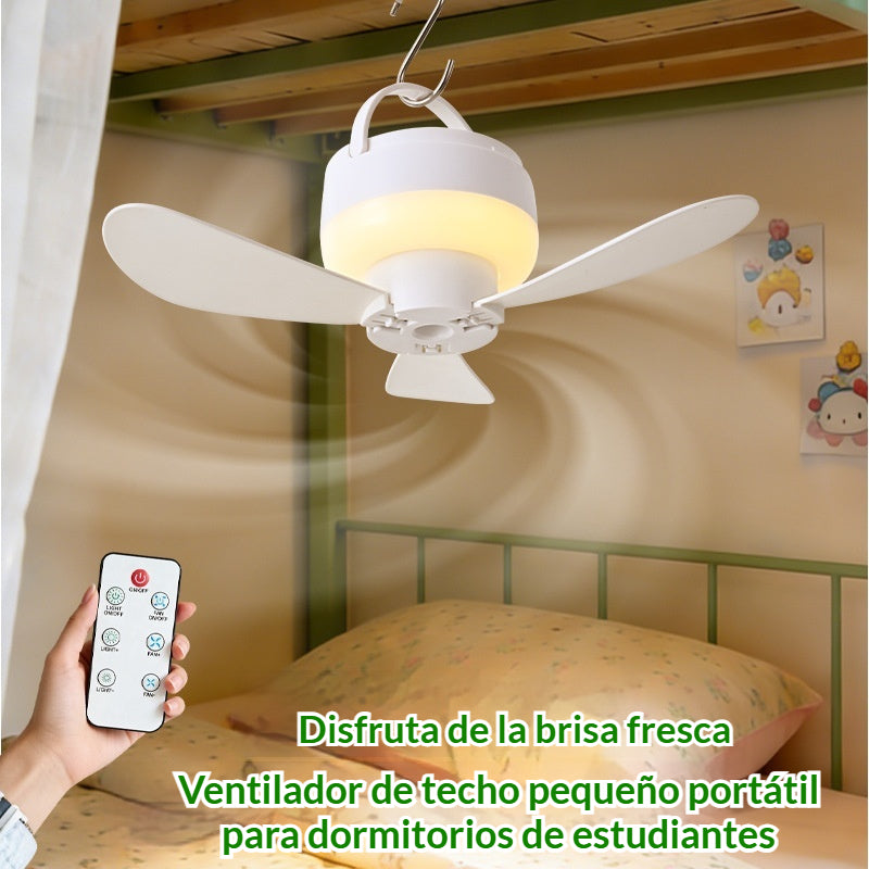 ⏰ Oferta por tiempo limitado: ¡Ventilador de techo recargable con luz LED! 🌬️✨ Incluye un cable de alimentación de 1,5 metros.