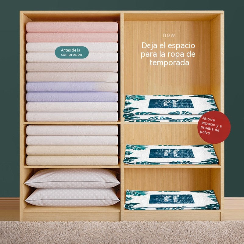 【5 artículos】Bolsas de compresión/bolsas de almacenamiento al vacío, ideales para guardar ropa y edredones, resistentes a la humedad y al polvo, y aptas para uso estacional.