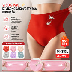 💖Zadnji dan 50 % popusta - 【6 kos】Dvigovalnik zadnjice z visokim pasom iz visokokakovostnega bombaža✨️ (45–105 kg)
