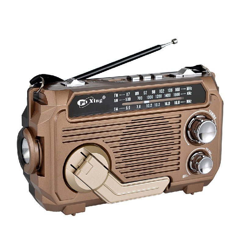 🏕️Linterna portátil con radio AM multifunción