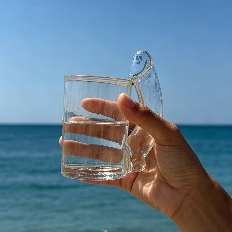 ✨Copas de cóctel de cristal con formas divertidas