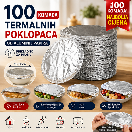 📢📢 50% POPUSTA!⏰【100 komada】 Izolacijski poklopac od aluminijske folije