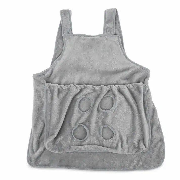 🐕1 piezas 26 euro🐈Delantal para mimar mascotas (resistente al pelo) con aberturas para las piernas, ideal para sostener gatos🥻