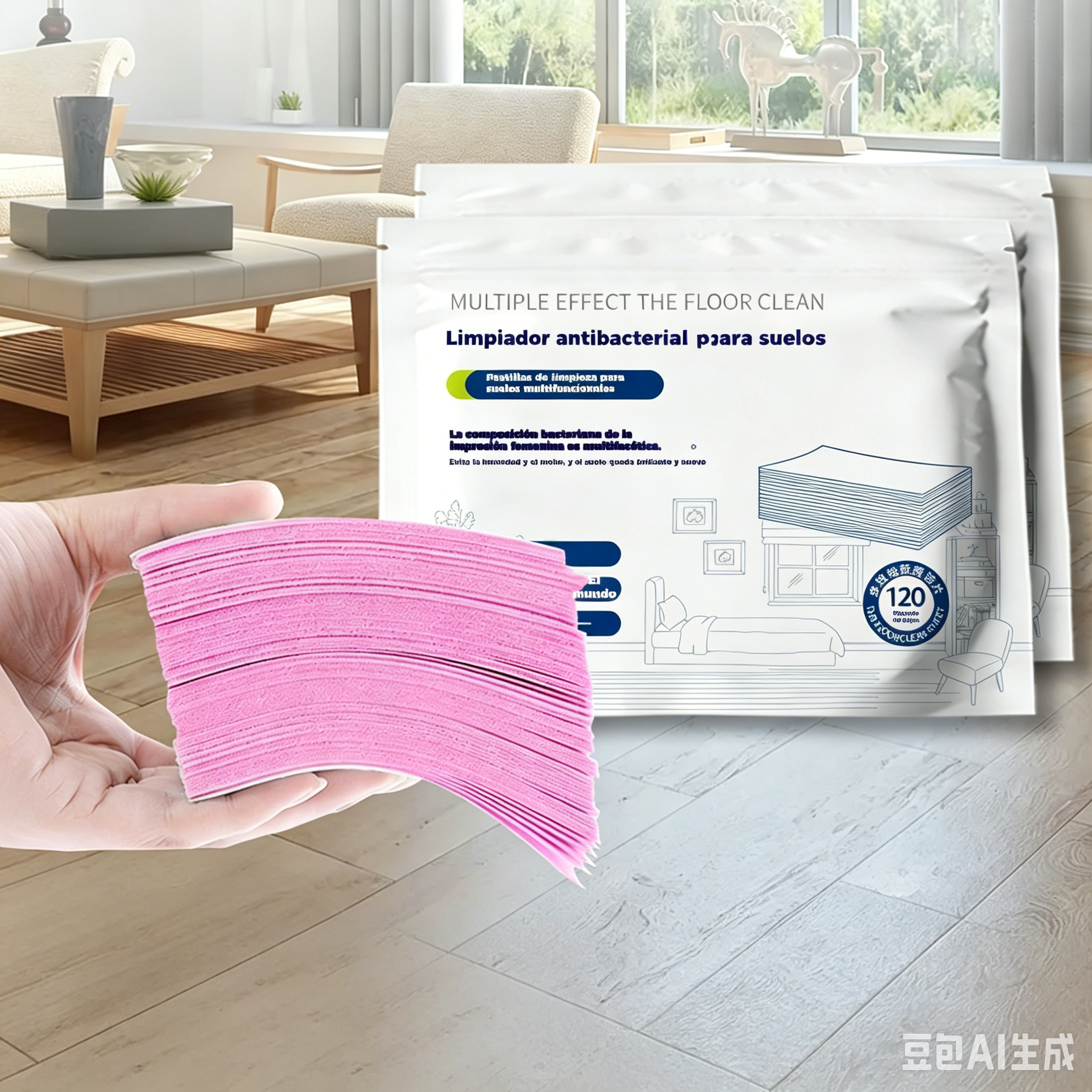 🧹✨ 240 unidades de pastillas limpiadoras multiusos antibacterianas y desodorizantes | Aptas para madera dura, suelos laminados, azulejos y paredes de autocaravana