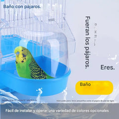 🔥🐦Bañera para pájaros, accesorios para jaulas de pájaros