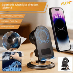 🔥📢 50% POPUSTA! Bluetooth zvučnik 5 u 1 s bežičnim punjenjem i podesivim držačem za telefon 🎶⚡