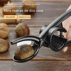 🌰【2 piezas por 25 euros】🥜 Pelador Multifuncional para Castañas, Nueces, Almendras, Pistachos, Avellanas y Macadamias