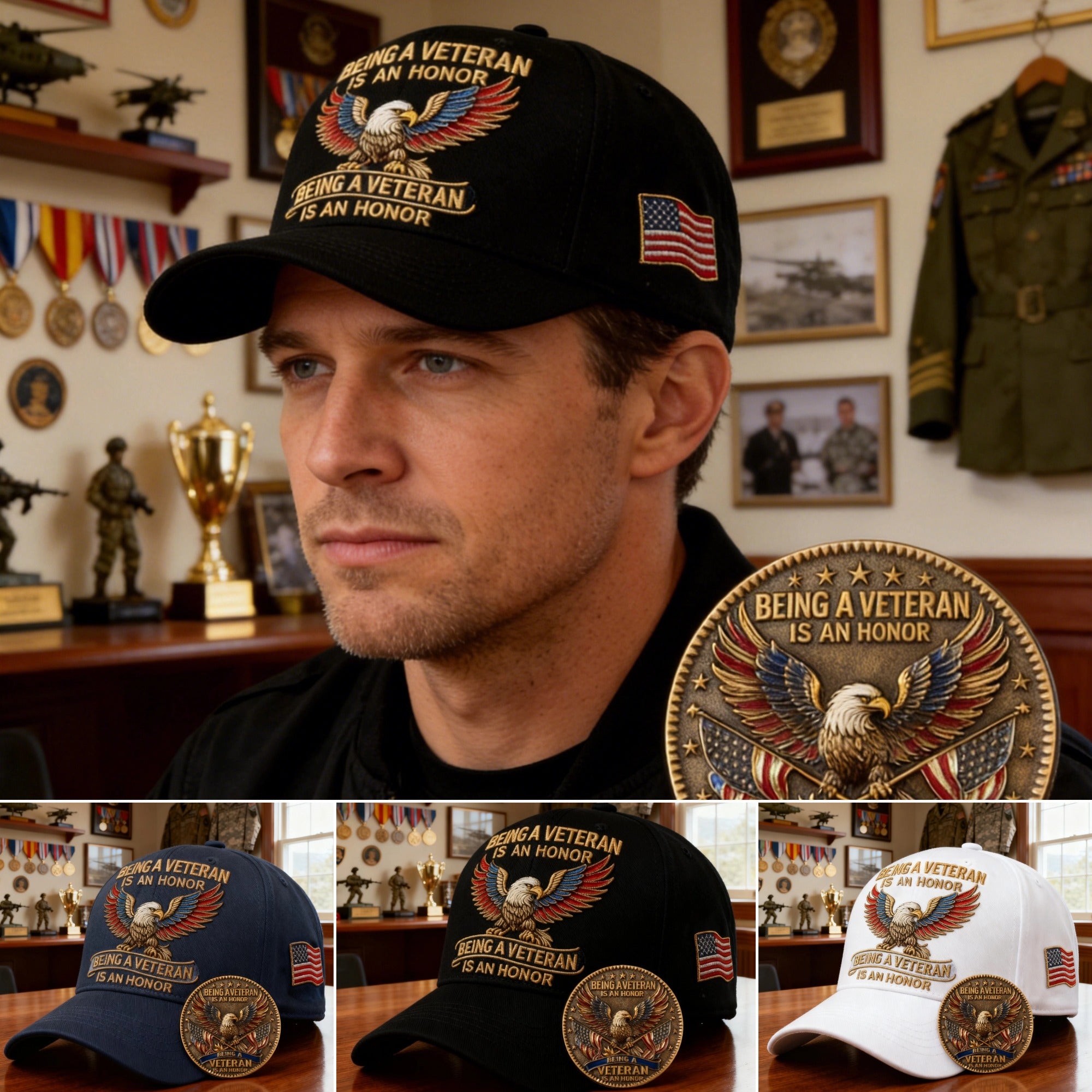 🔥【Compra 1 y llévate 1 gratis】🗽Gorra conmemorativa del aniversario de EE. UU./Gorra de béisbol
