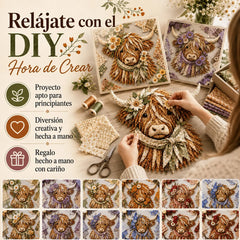🐮💐Kit de tela 3D para armar | ✂️💕El set incluye todas las piezas