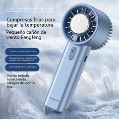 🔥【Oferta por tiempo limitado】❄️Mini ventilador de mano con refrigeración por semiconductor