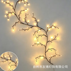 ✨ Luces LED flexibles con forma de enredaderas y flores: decora tu hogar con un ambiente mágico y cálido 🦋💡