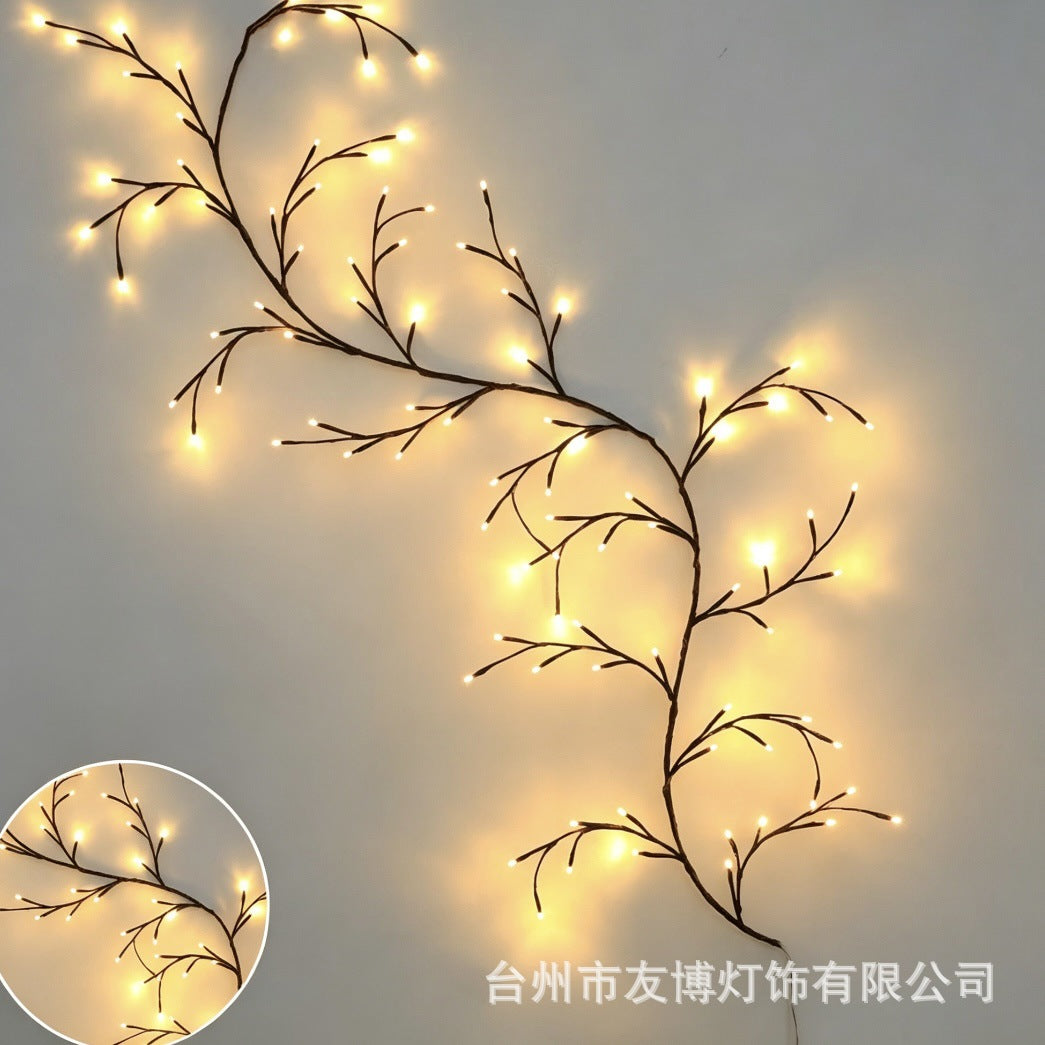✨ Luces LED flexibles con forma de enredaderas y flores: decora tu hogar con un ambiente mágico y cálido 🦋💡
