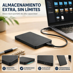 【4TB】 Actualiza a un disco duro externo portátil/disco duro mecánico de mayor capacidad.