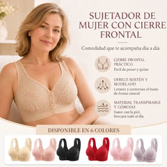 👙【Juego de 3 piezas】✨ Sujetador de Tirantes Sin Aros con Cierre Delantero – Sin Costuras, Efecto Elevador y Estilo Espalda Bonita para Mujer🌸