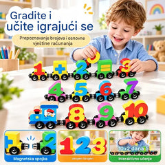 🔥Kupite 1, dobijte 1 gratis🔥🚂 Dječji magnetski vlak s brojevima | Edukativna i zabavna igračka za slaganje