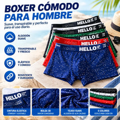 ⏳【Oferta limitada】🔥(5 paquetes) Nuevos bóxers de algodón para hombre