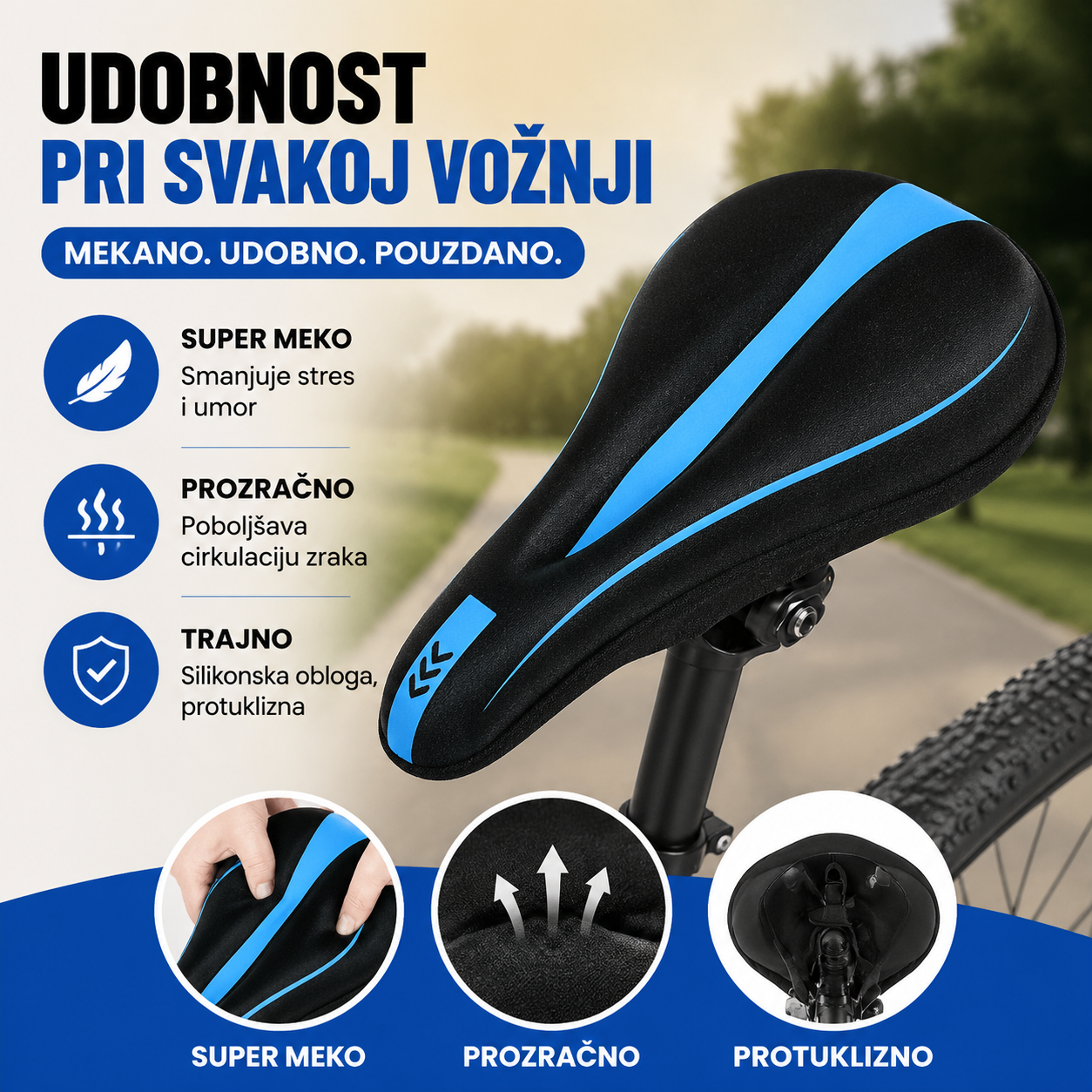🔥 Zadnji dan, 50% popusta! Silikonske navlake za biciklistička sjedala: vrhunska udobnost i potpuna zaštita.