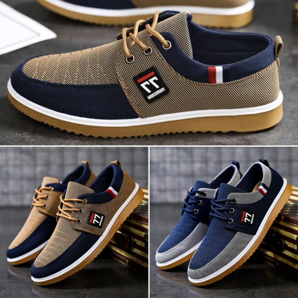 🔥El segundo par está a mitad de precio🔥💥2026 Zapatos casuales de lona transpirable para hombres