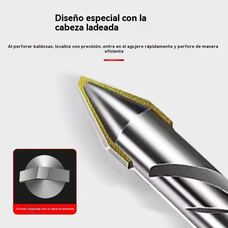 🧰🔥Broca polivalente de alta dureza (6+8+10+12) mm