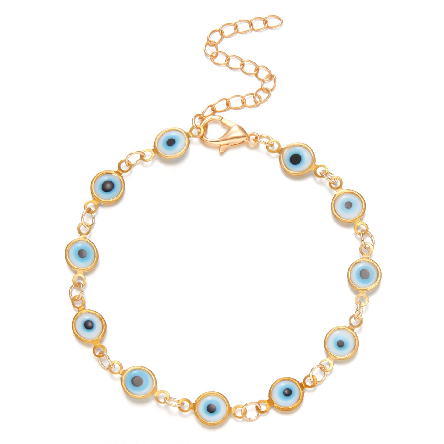 ✨【Compra uno y llévate otro gratis】💫👁️ Pulsera ajustable del ojo turco, que protege tu buena fortuna