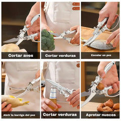 🔥¡OFERTA ESPECIAL! 50% DE DESCUENTO🔥 Tijeras de cocina multifuncionales de alta resistencia