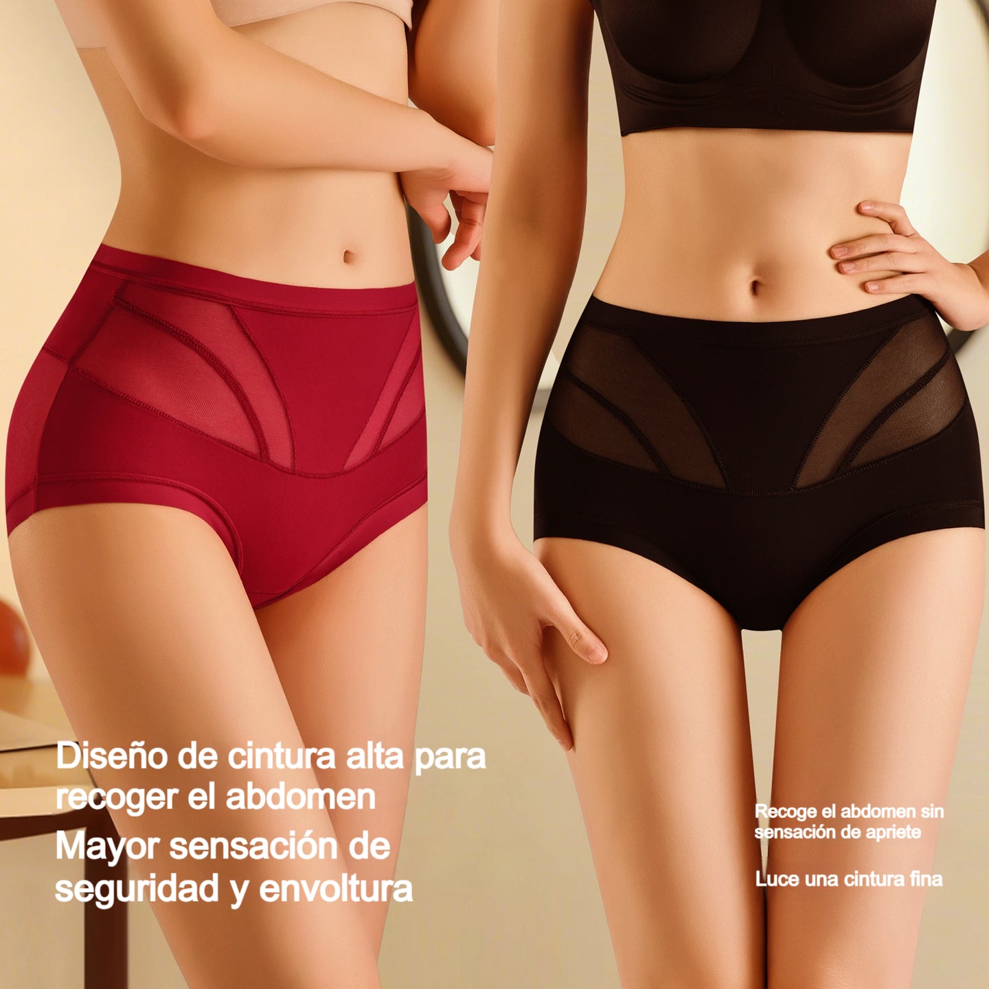 🍑 【M-XL】Ropa interior moldeadora de cintura alta: ¡Levanta y aplana el abdomen en segundos! ✨