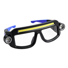 👓Linterna frontal COB para gafas, luz de trabajo protectora, linterna frontal de alta intensidad para exteriores, recargable por USB.