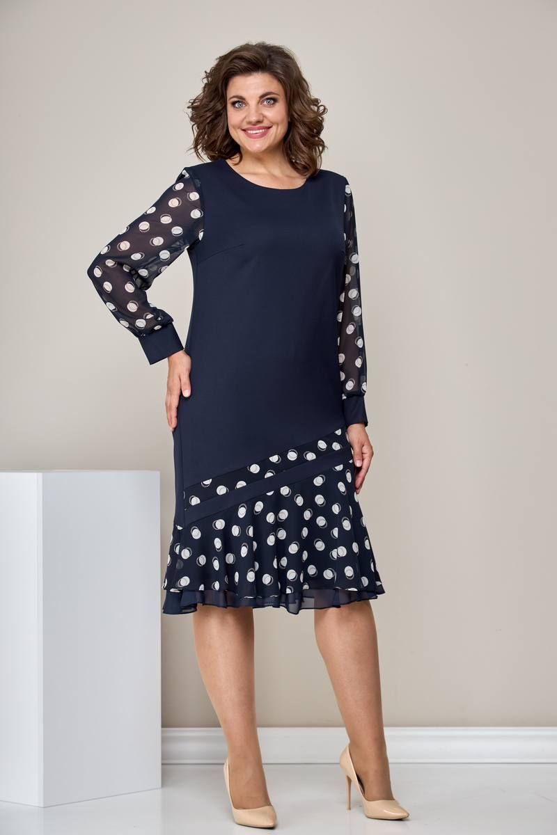 🎁🔥【S-5XL】👗Moda nuevo vestido patchwork lunares
