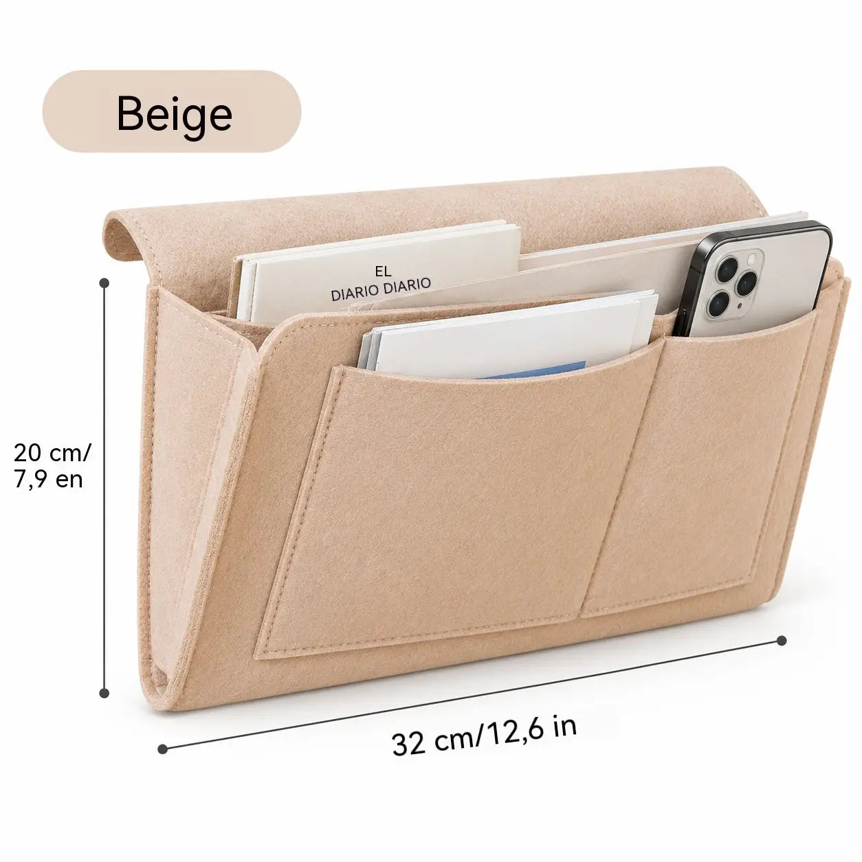 🔥 ¡50% de descuento! 🛏️✨ Organizador colgante para la cama: ten a mano lo esencial.