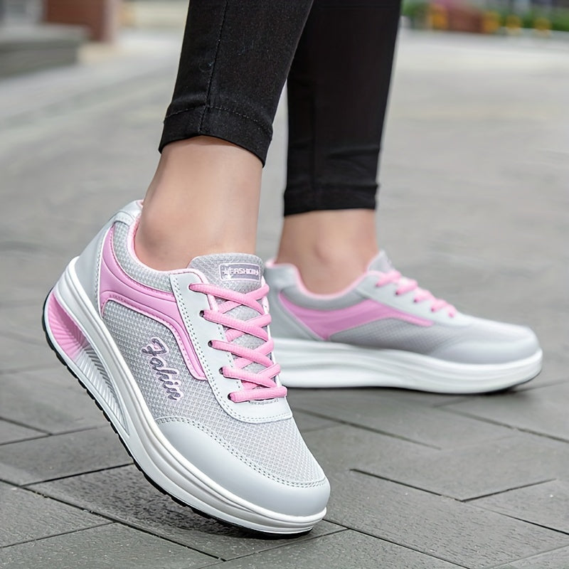 【35-43】Zapatillas deportivas informales transpirables y transpirables a la moda para mujer