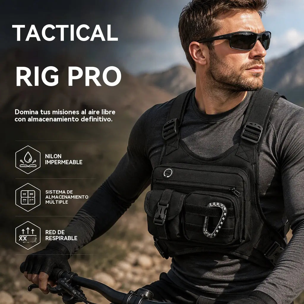 📢📢 ¡50% DE DESCUENTO! ⏰ Bolsa táctica de pecho para hombre para ciclismo al aire libre