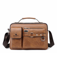 🔥🤵🤵 2025 Nuevo bolso de hombro de cuero genuino para hombre retro de moda