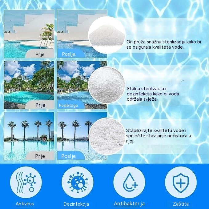 🔥【Kupite 1, dobijte 1 gratis】🏊‍♀️💧Tablete za čišćenje bazena za čistu i prozirnu vodu.