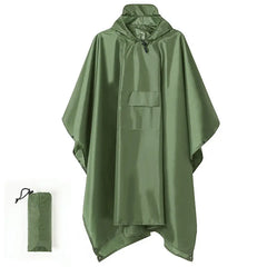 🏕️ Poncho de Lluvia Multifunción 3 en 1 | Capa Impermeable + Tienda de Campaña + Manta de Suelo | Para Senderismo y Camping 🌧️